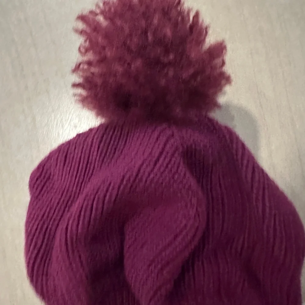 Janie and Jack Burgundy Knit Beanie